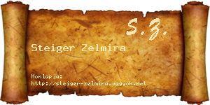 Steiger Zelmira névjegykártya